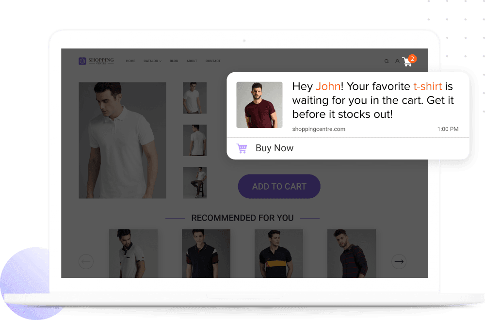 Send messages using past behavior