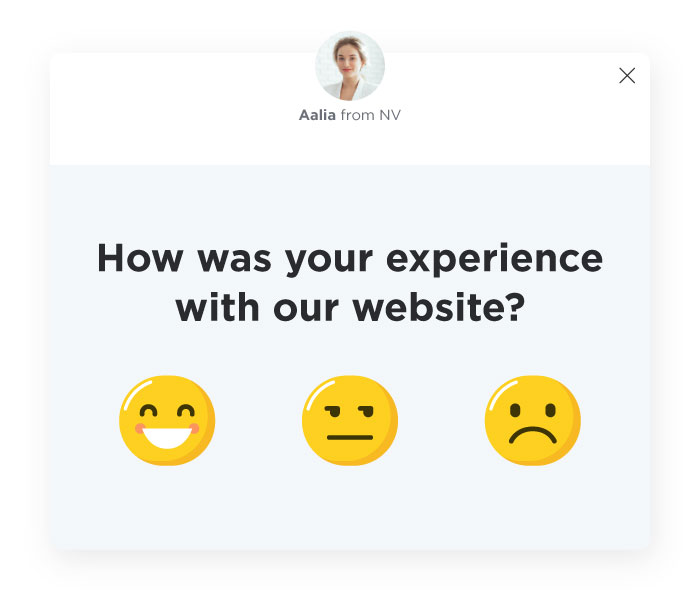 Asking feedback from customers
