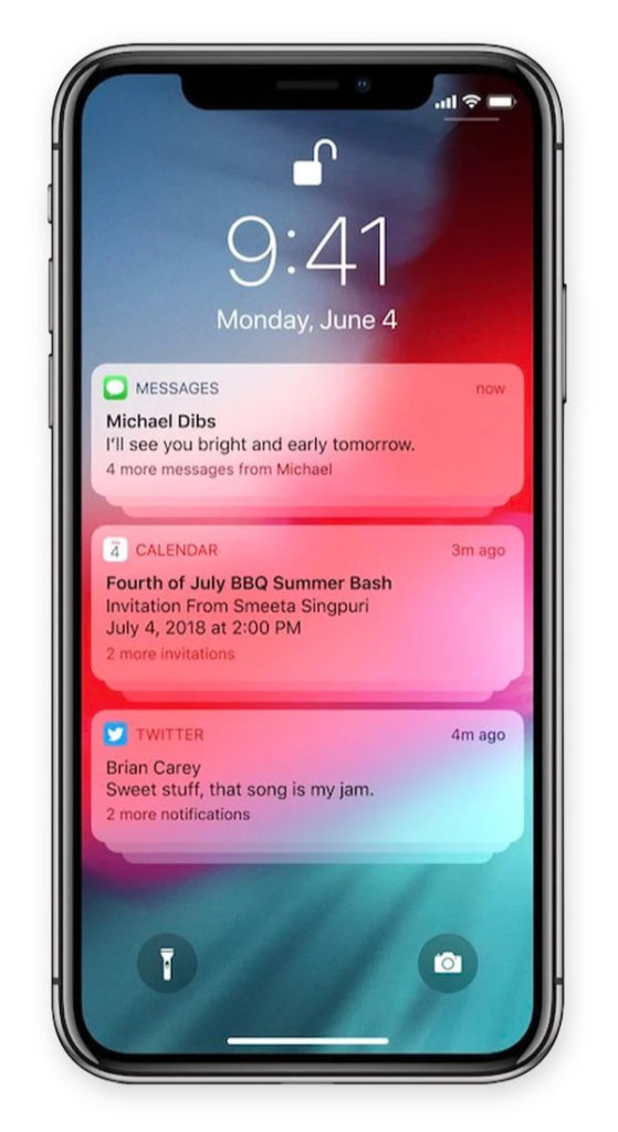 Push notification tray
