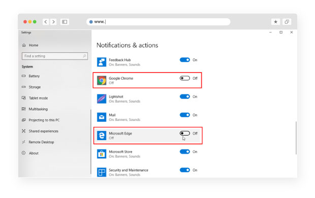 Notification center permission
