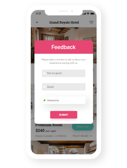 Trigger users to book online
