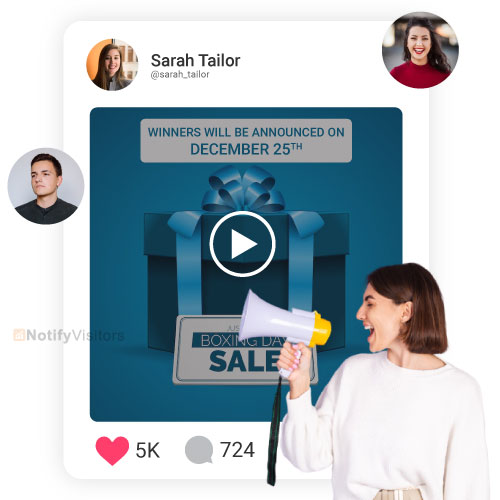  Run a contest and announce the winners in a video announcement