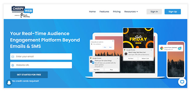 ChirpyWeb Push Notification
