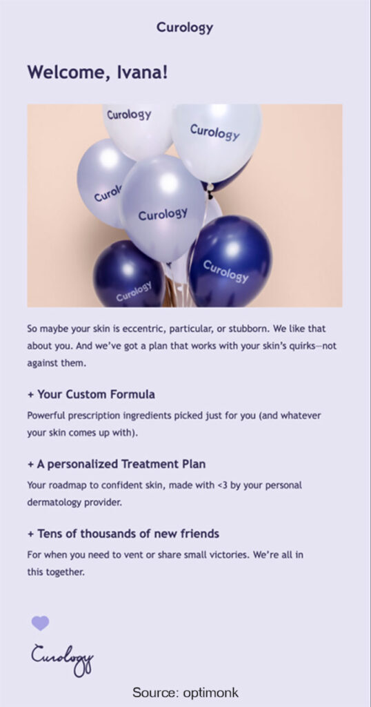 Curology – (Get started mail)
