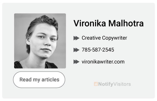 Minimalist email signature
