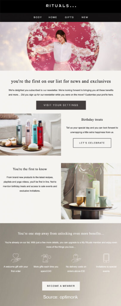 Rituals- (Offer email)
