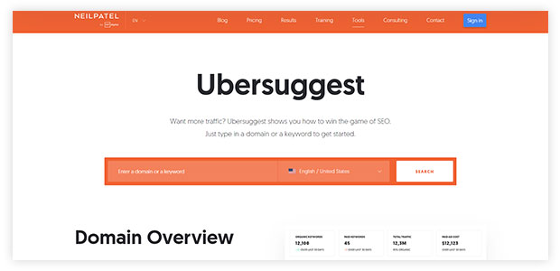 Ubersuggest