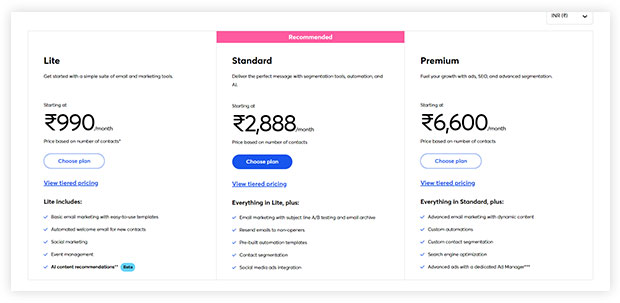 Constant Contact   - Price 