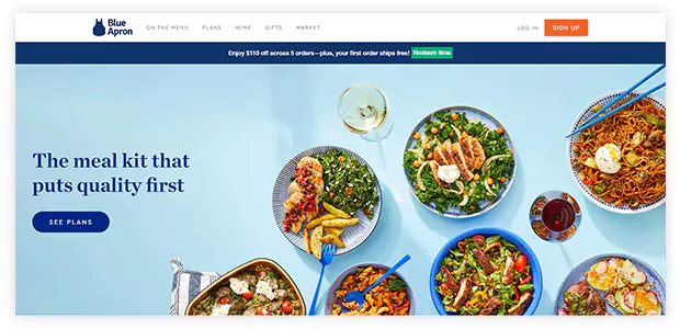 Food & Beverage: Blue Apron, Starbucks, HelloFresh