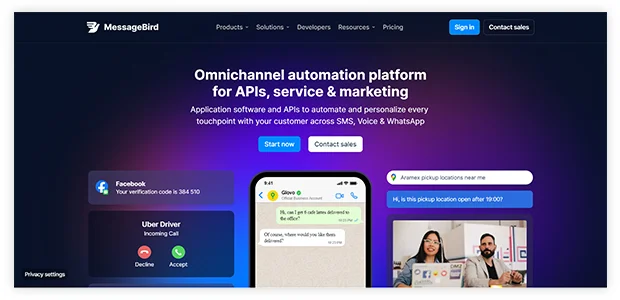 MessageBird- best whatsapp marketing software