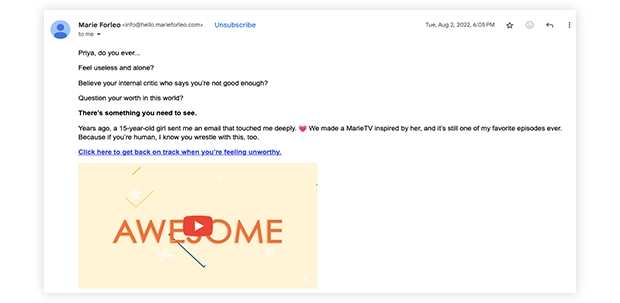 Click Here… (Marie Forleo)