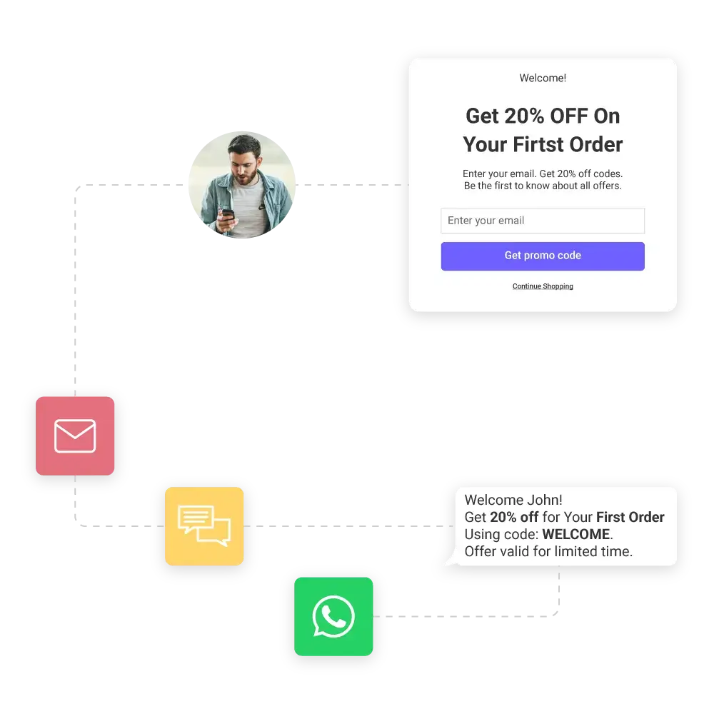 Build & Grow your email & SMS lists