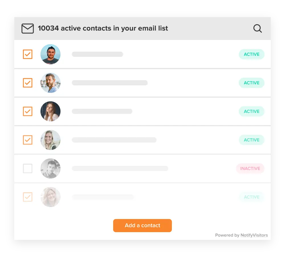 Organize the Contact List