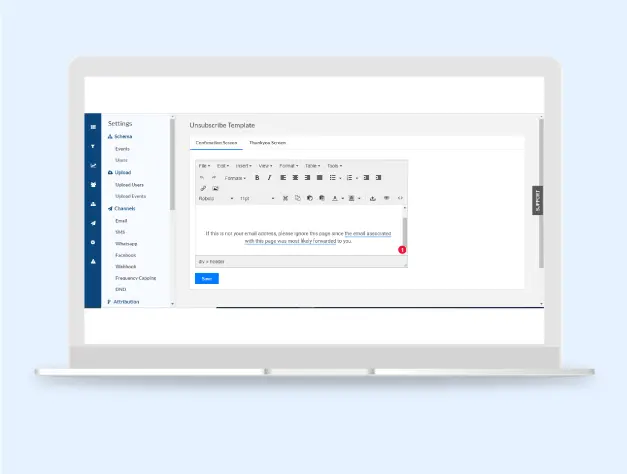 Unsubscription Email Template