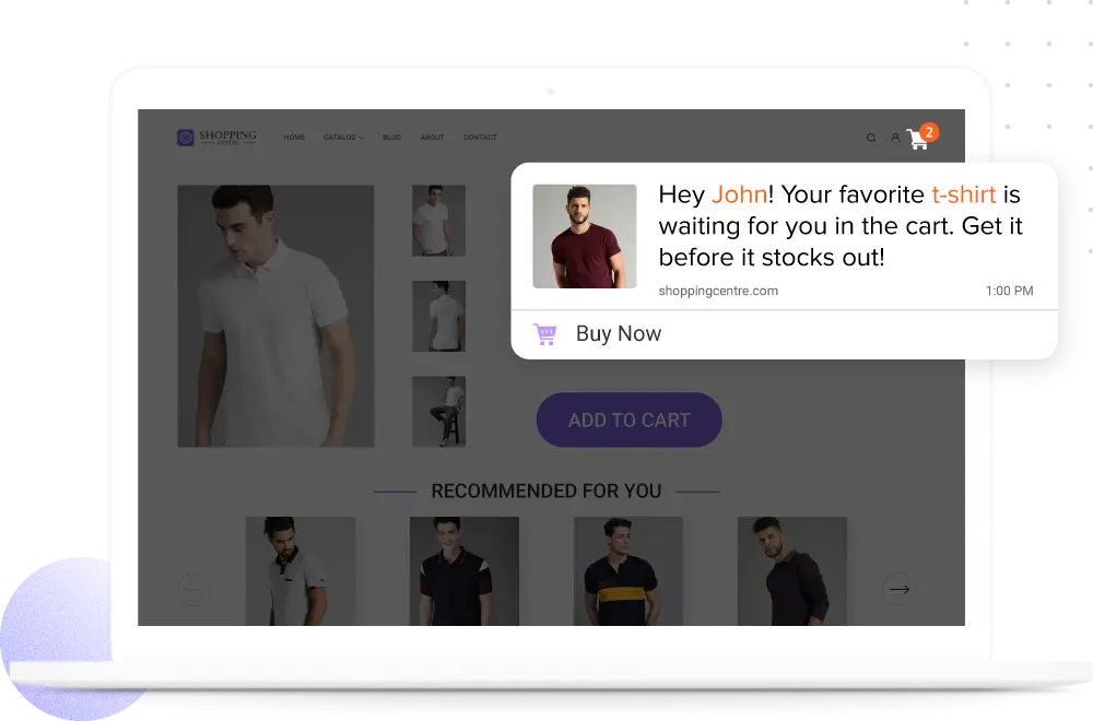 Send messages using past behavior