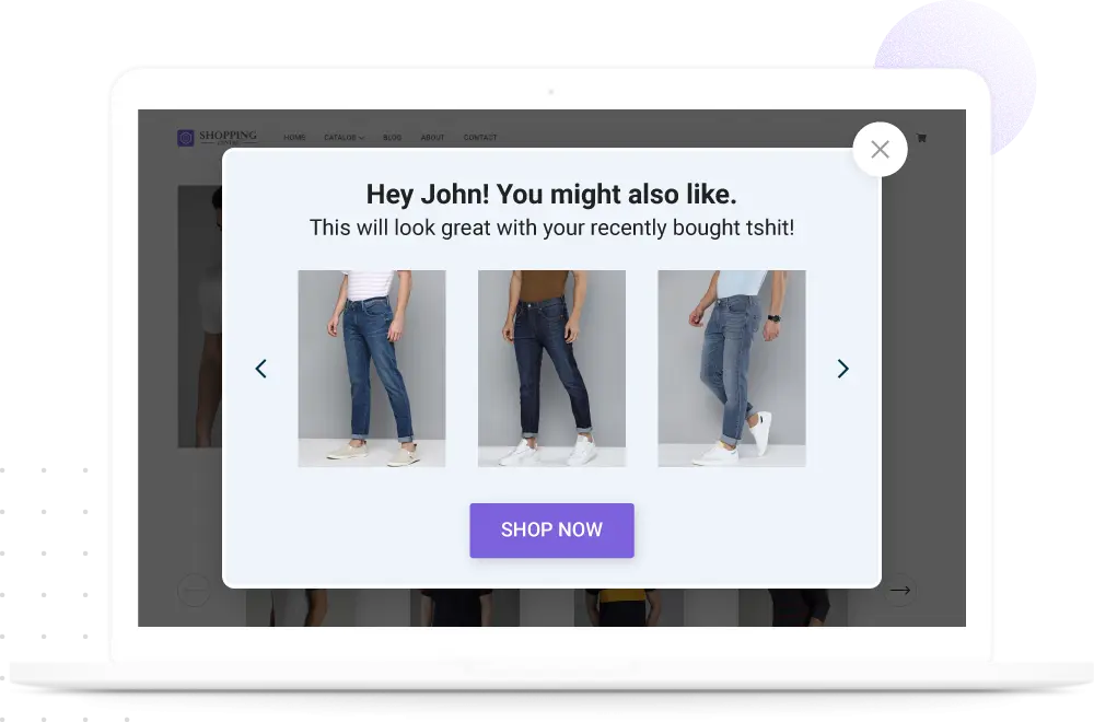 Send messages using past behavior