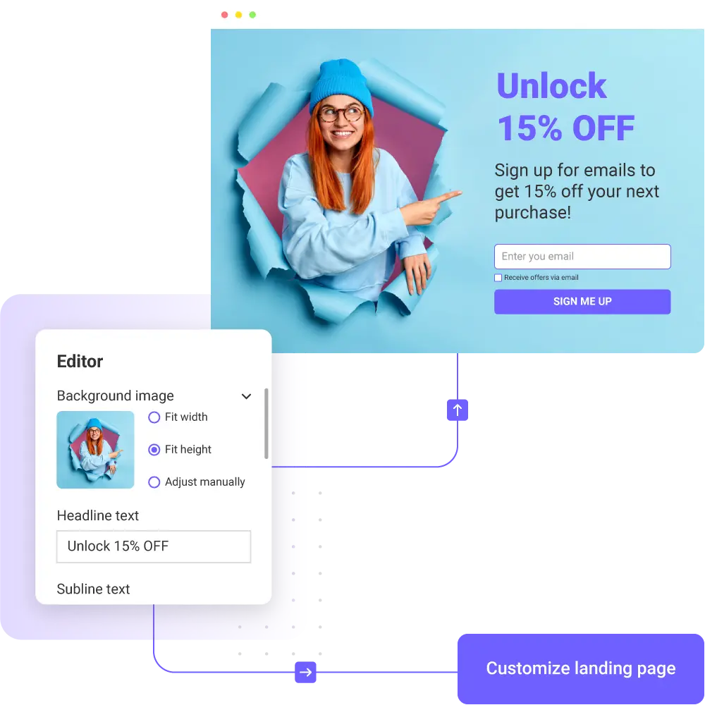 Build landing pages