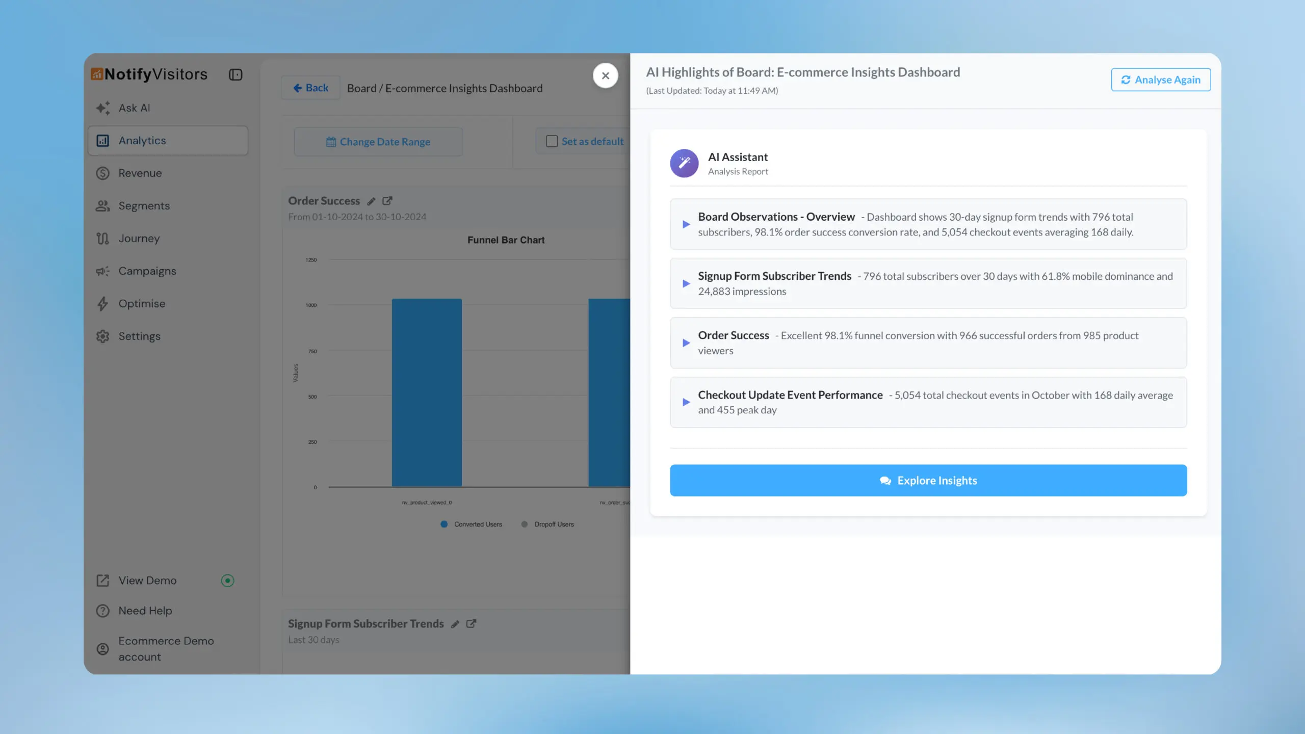 AI Highlights: automatic board summarization