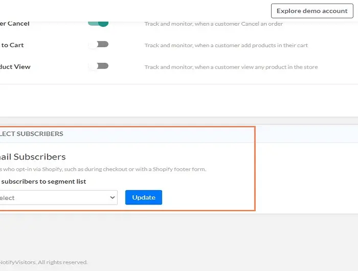 Shopify: Sync And Collect Email Subscribers In A Newsletter Segment