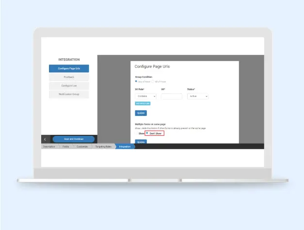 Disable Multiple Lead Forms