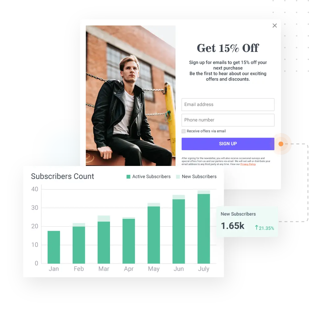 Build & Grow your email & SMS lists