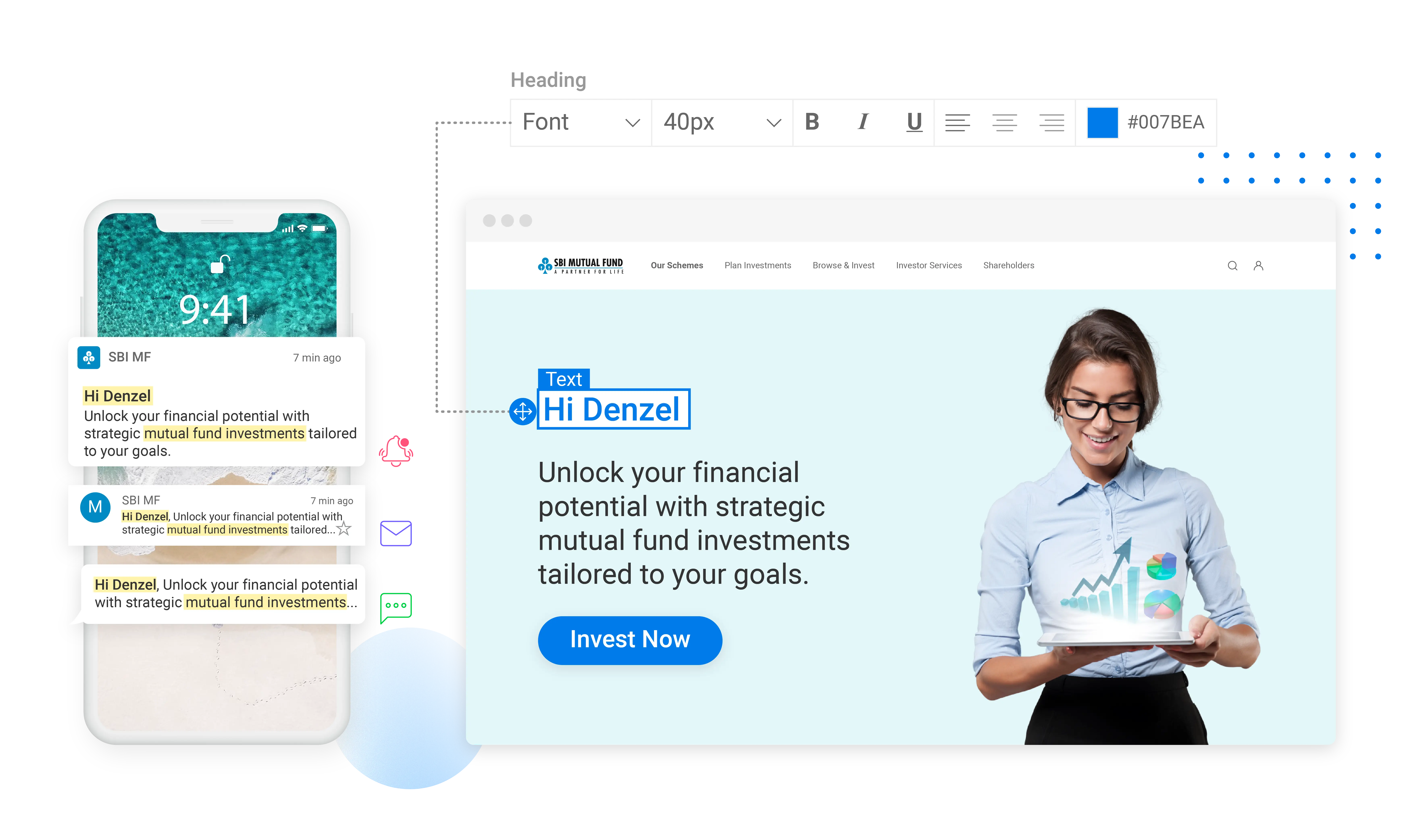 Personalize landing page of campaign & repeat visitor experience