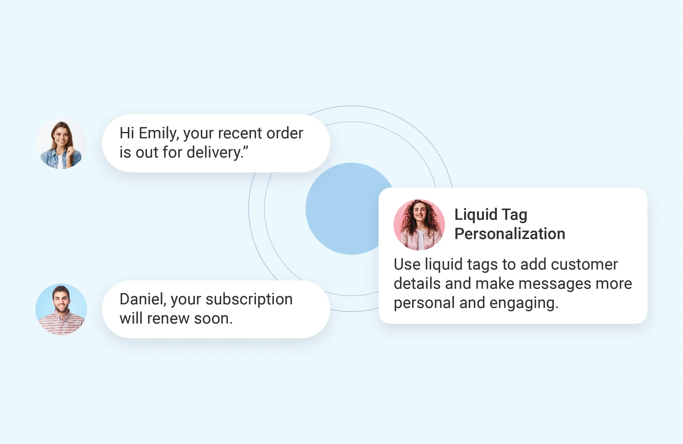 Liquid tag personalization